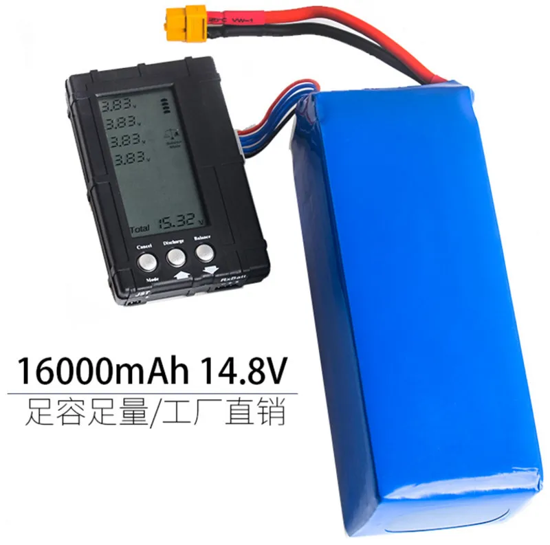 14 8 V 16000MAH 16ah 20C 4S литий полимерный аккумулятор bateria для многоосевая модель