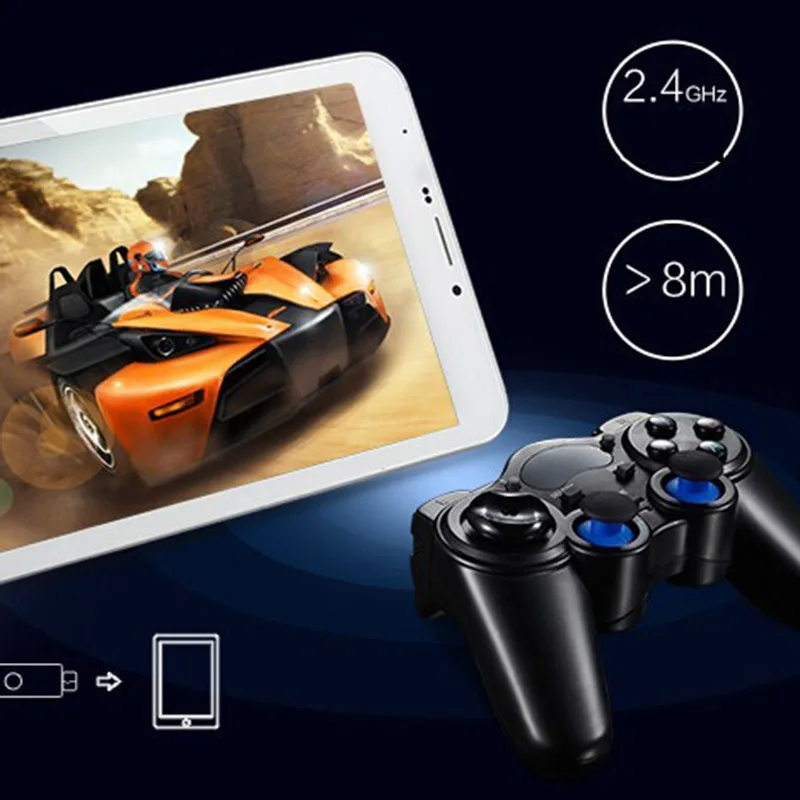 Геймпад Беспроводной джойстик для ТВ коробка портативных ПК Android 2 4G контроллер
