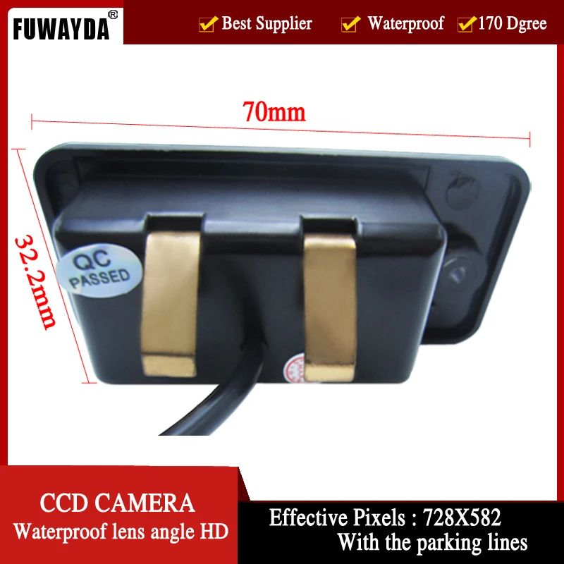 Камера заднего вида FUWAYDA CCD с парковочным объективом для AUDI A3 A4 A5 A6 A6L A8 Q7 S4 RS4 S5 Q5 HD |