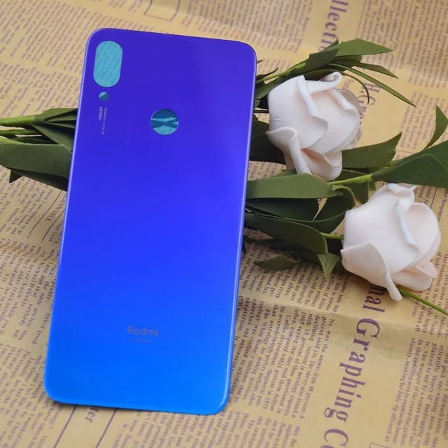 Новая задняя крышка батарейного отсека для Redmi Note 7 Pro заднее стекло Xiaomi Крышка с