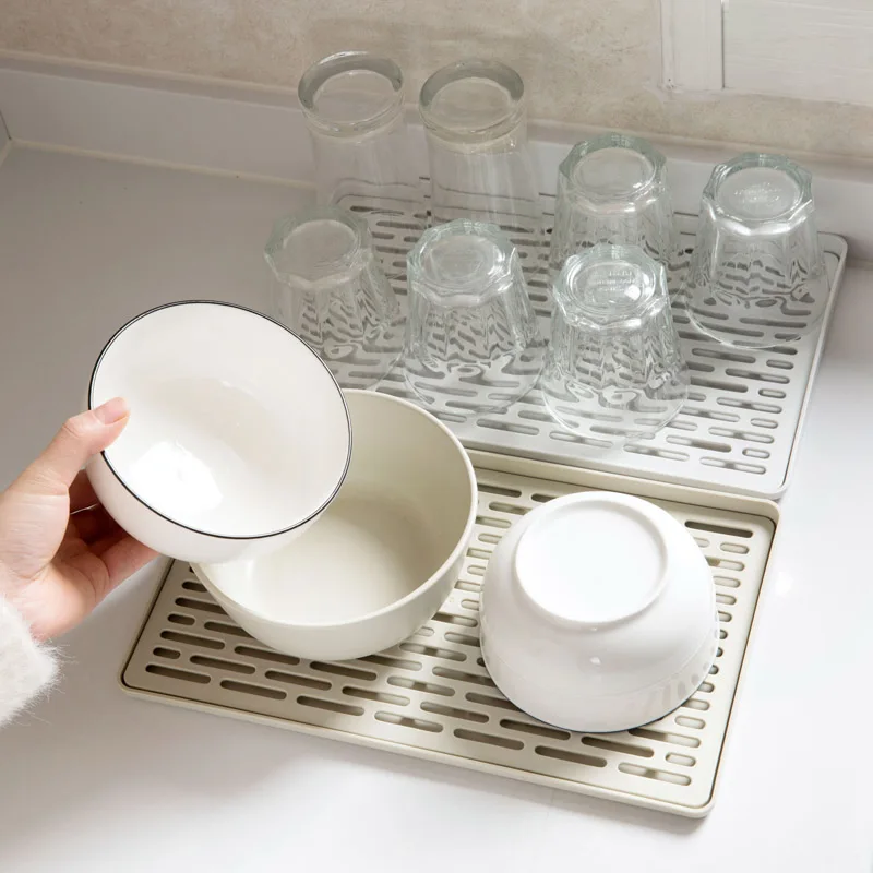 New Kitchen Organizer Double Layer Dish Vegetable Water Tray Drainer Multifunctional Drying Rack Washing Holder Storage | Дом и сад