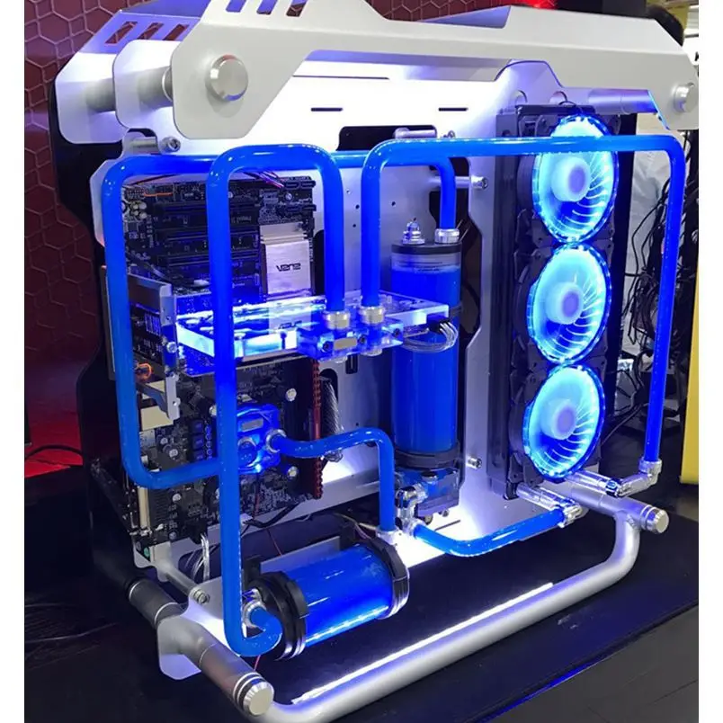 OEM MOD алюминиевый и двойной чехол из закаленного стекла с водяным охлаждением i7