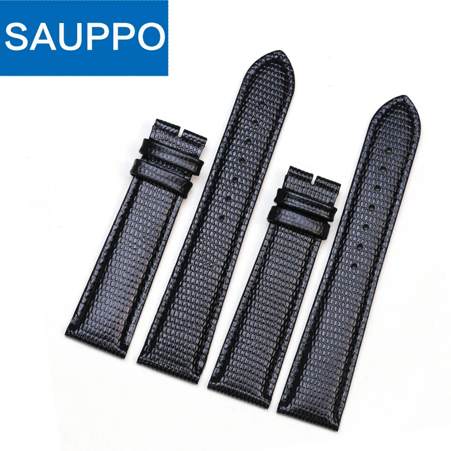 SAUPPO подходит для музея Movado натуральная кожа черные наручные часы ремешок с