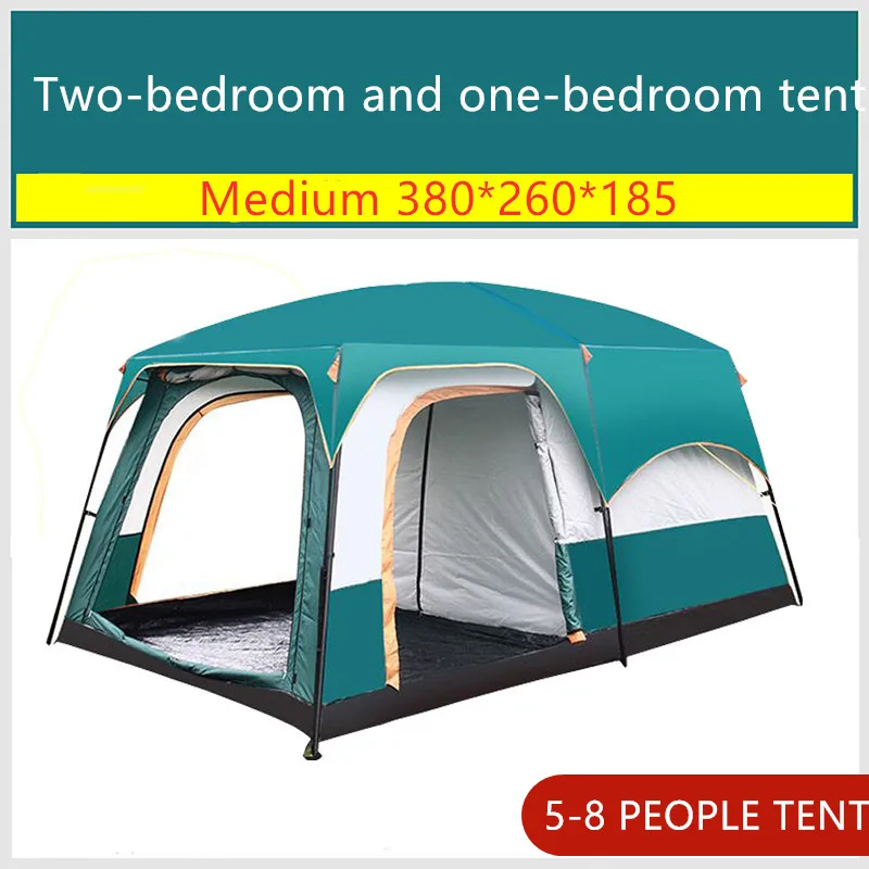 model 1 Medium Большие палатки 460*360*210 см, вечерние палатки для кемпинга, Семейные палатки для 5, 8, 10, мужчин, 12, 14, 16 человек, высокое укрытие - Цвет: model 1 Medium