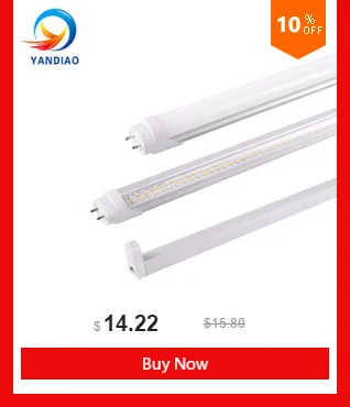 YANDIAO светодиодные трубки T8 Light 120 см 85 V-265 V Светодиодный LED флуоресцентные T8 трубки лампы холодный белый свет Lampara ампулы ПВХ Пластик