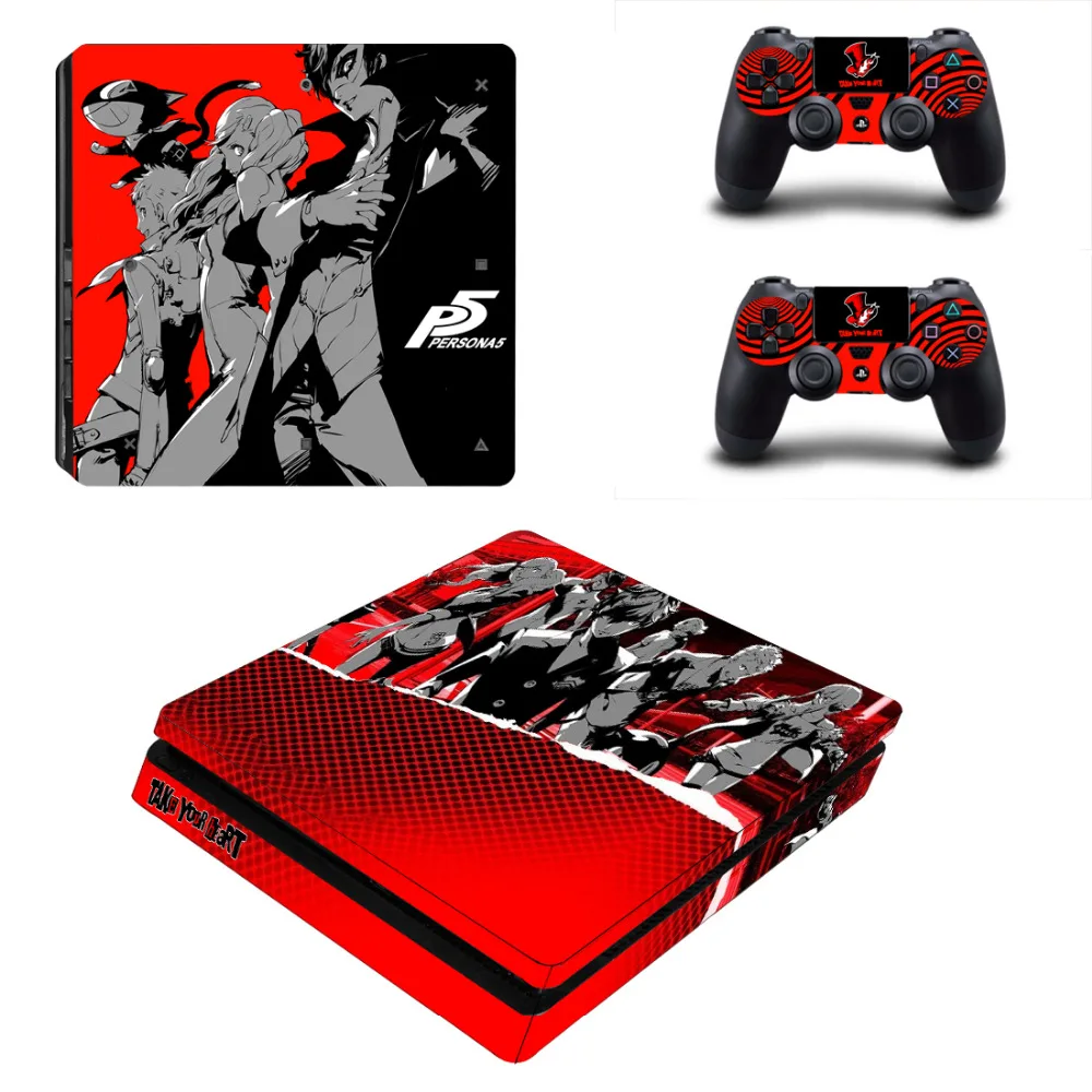 Persona 5 Королевского P5 PS4 тонкий переводная картинка наклейка для Sony PlayStation 4