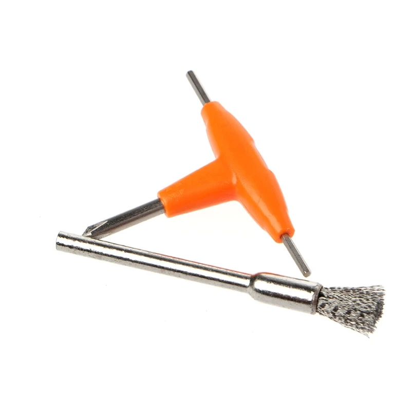 

T-Type Screwdriver + Cleaning Brush Kit Electronic Cigarette Atomizer Tanks Heating Coils DIY Tool