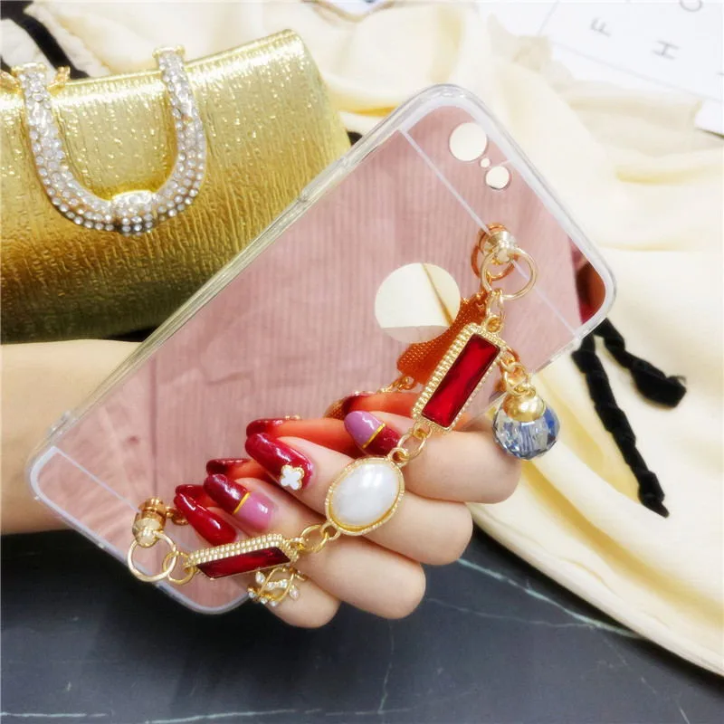 XSMYiss новый прозрачный зеркальный чехол из ТПУ для iphone 7 зеркальные браслеты с