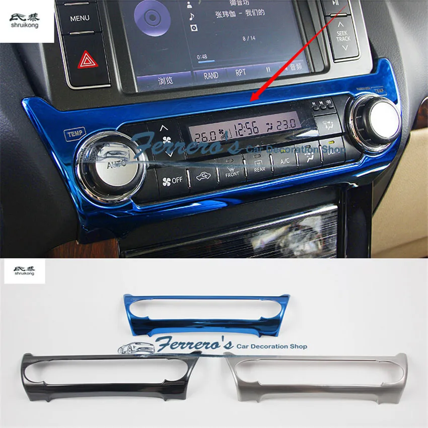 

1 шт. многофункциональный декоративный переключатель из нержавеющей стали с центральным управлением для 2010-2017 Toyota Prado 2700