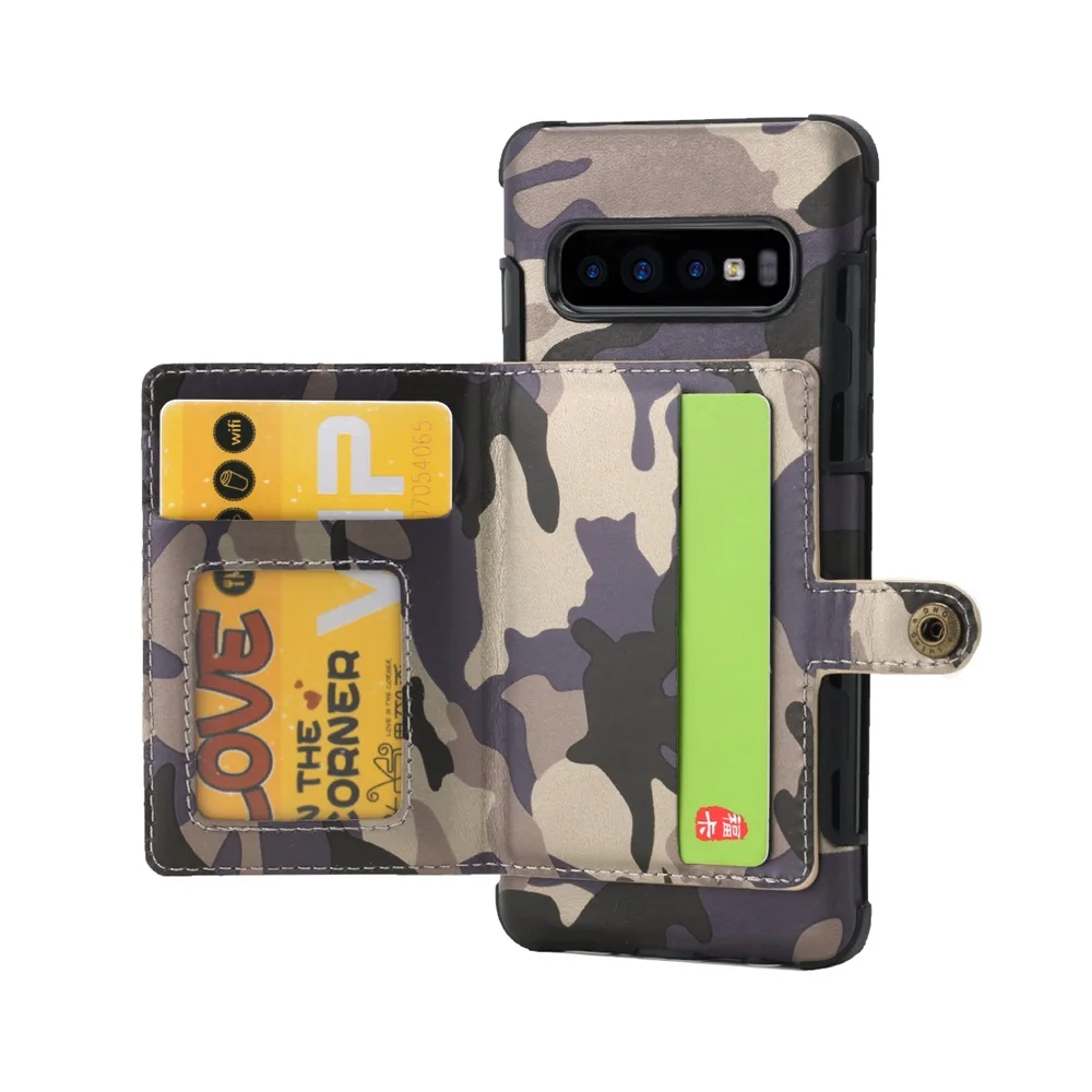 Camouflage Wallet Case Slide Card Phone For Samsung Galaxy S10 S10Plus S10Lite NOTE9 NOTE8 S8 S8Plus S9 S9Plus | Мобильные телефоны