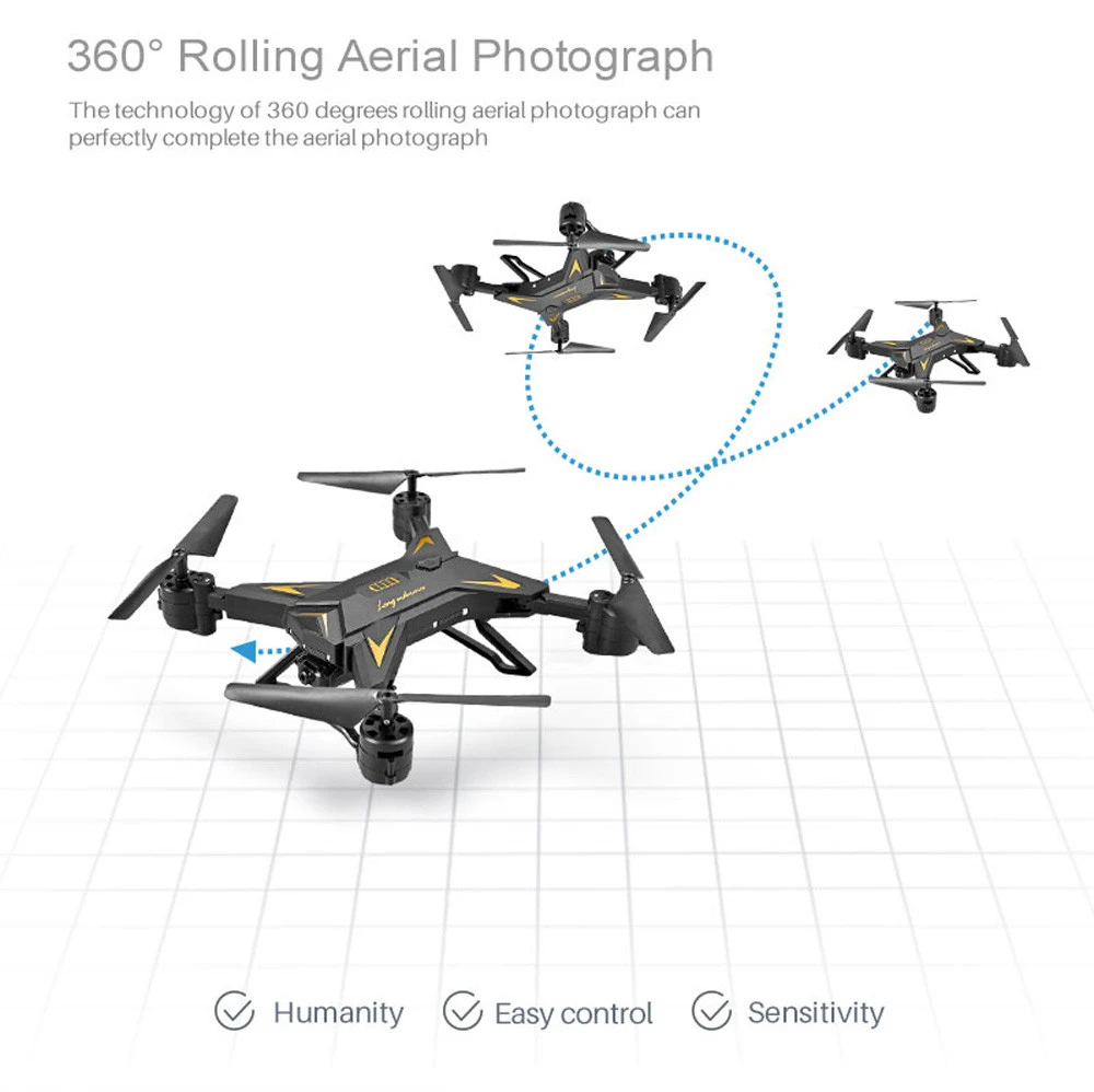 Для XKY складной WIFI FPV RC Квадрокоптер Дрон с 1080P 5.0MP камерой селфи Интеллектуальный