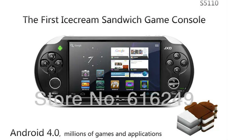 New 5 Inch Game Console 4GB JXD S5110 Android 4.0 Capacitive ARM Cortex A9 CPU Tablet PC Player | Электроника