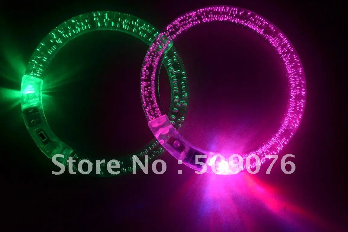 Бесплатная доставка 2 шт./лот разноцветный светящийся браслет модный