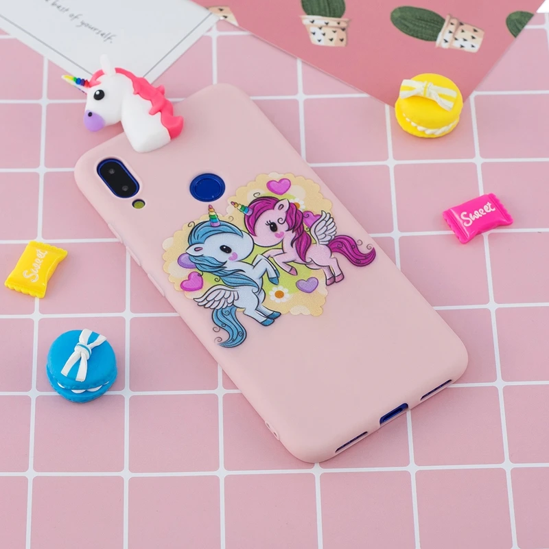 Чехол для Xiaomi Redmi 7 чехол мягкий из ТПУ с 3D рисунком панды единорога Redmi7 Etui |