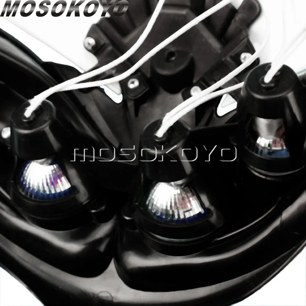 Универсальная белая фара для кроссового мотоцикла Suzuki Yamaha Honda WR 450 250 YZ TTR XR CRF 150 230 |