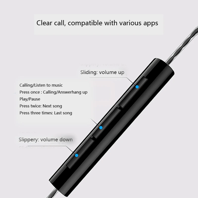 Super Bass in-ear Earphone Dual Unit Stereo Wired earpieces with microphone For Samsung Computer MP3 Smartphone earphones | Электроника