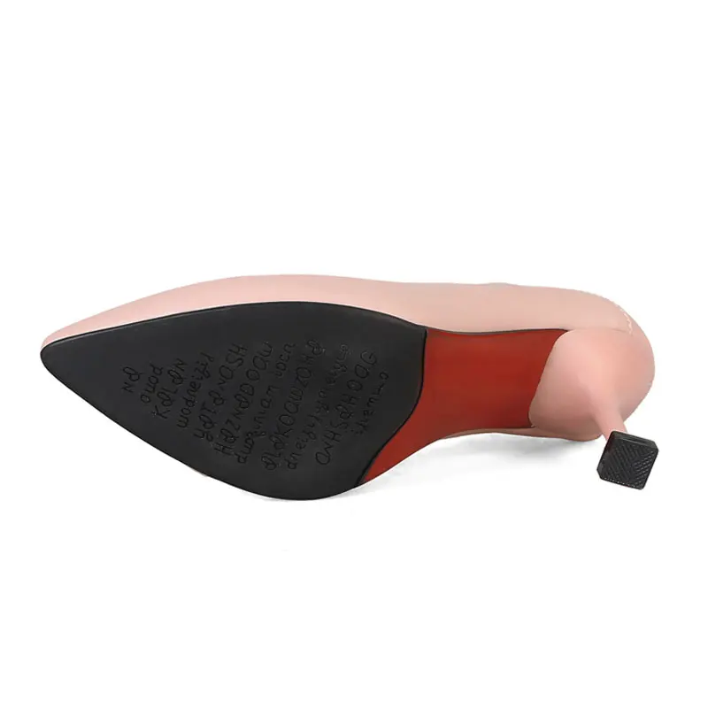 

Fanyuan Fashion Pointed Toe Slip-On Pumps Spring Solid Shallow Thin high heels Women Shoes Elegant Wedding Party Shoes