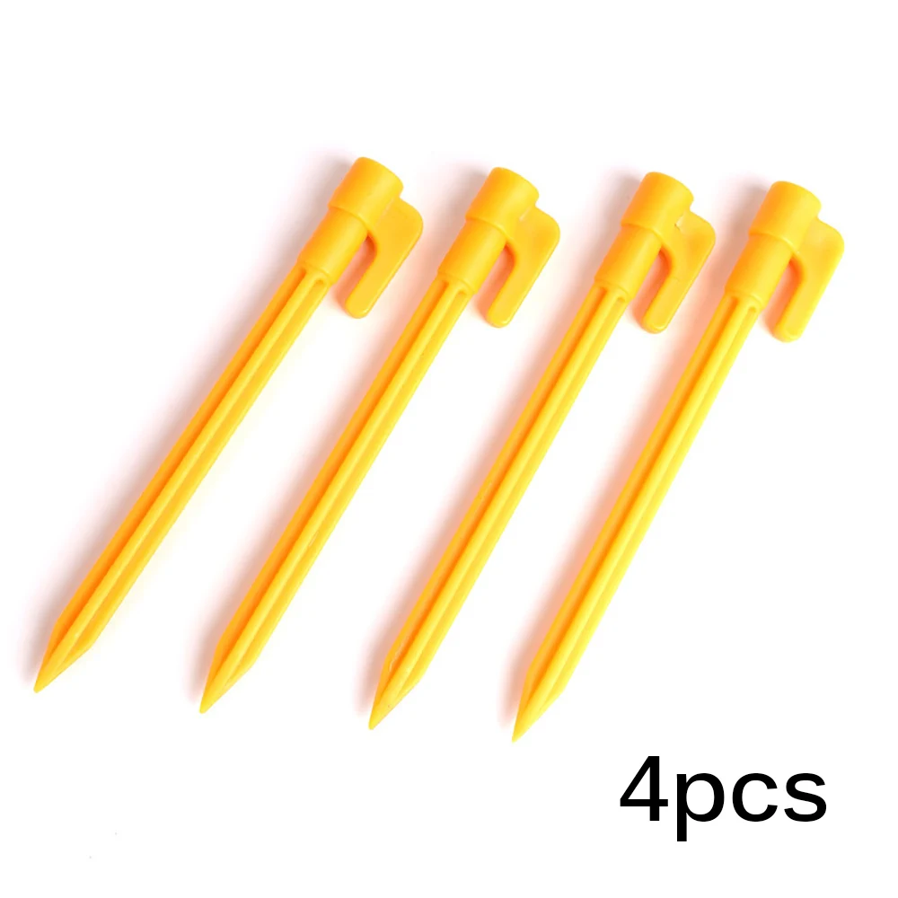 4 шт. прочная палатка ворс держатель Пластик держать с плоской подошвой уличные