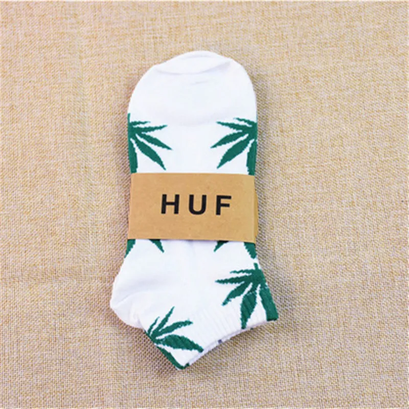 1 1 Pair Men Socks Cotton Spring Summer and Autumn Weed Colorful Male Short Soft Breathable Wet Socks Maple Leaf Casual Socks - Цвет: 1