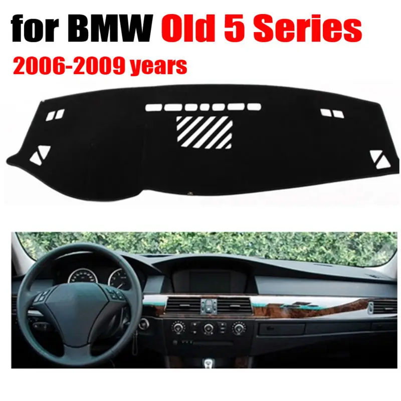 

Car dashboard covers mat for BMW Old 5 Series 2006-2009 years Left hand drive dashmat pad dash cover auto dashboard accessories