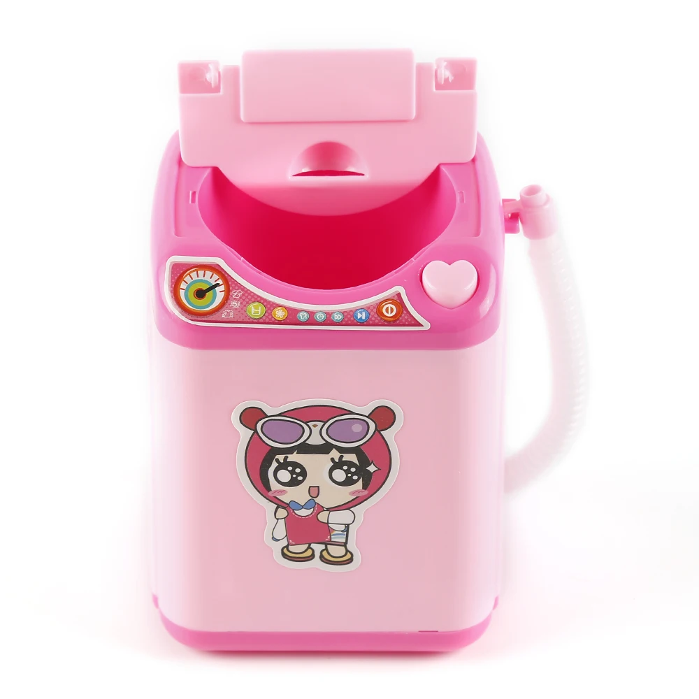 Pink Ленивый Электрический Макияж щётки промывка машина губка косметический порошок слоеное автоматическое очищающее устройство мини шайба игрушка инструмент красоты - Цвет: Pink