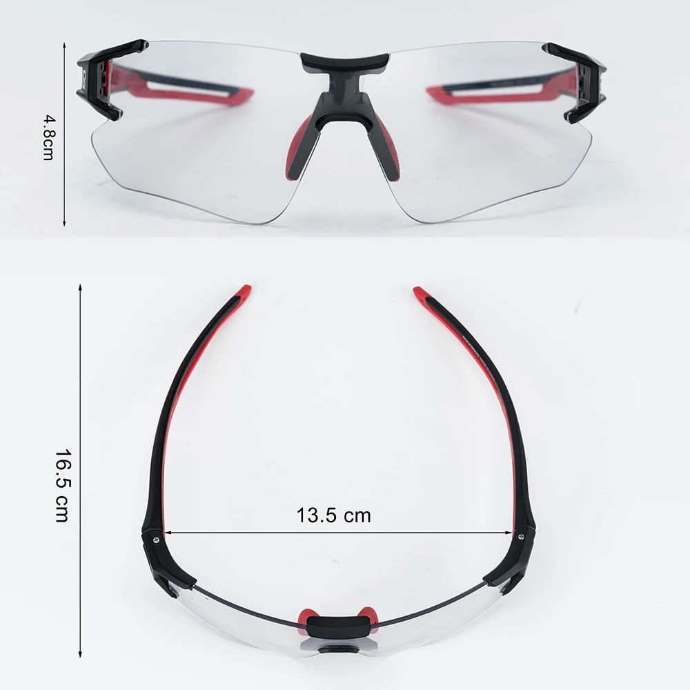 ROCKBROS Cycling Wrap Sunglasses Men's Photochromic Sport Glasses Outdoors UV400 Bicycle Outdoor Sports Eyewear Glasses Goggles