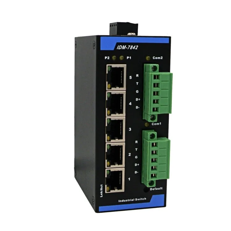 IDM 7842 Шлюз Modbus 2 канала Оптическая изоляция RS485/232 последовательный порт 5 портов