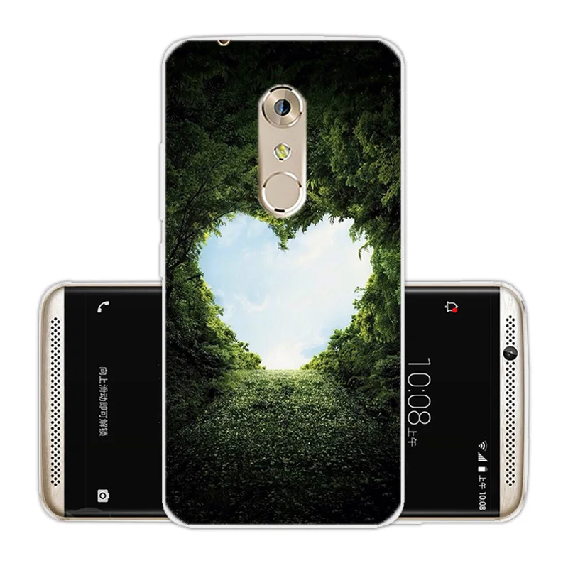 5 2 дюйма для ZTE Axon 7 мини прозрачные чехлы телефона мягкая силиконовая синяя
