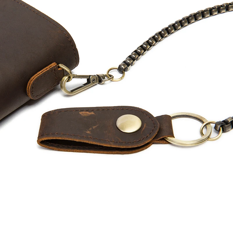 Мужской кошелек WESTAL длинный тонкий из 100% натуральной кожи с отделением для карт