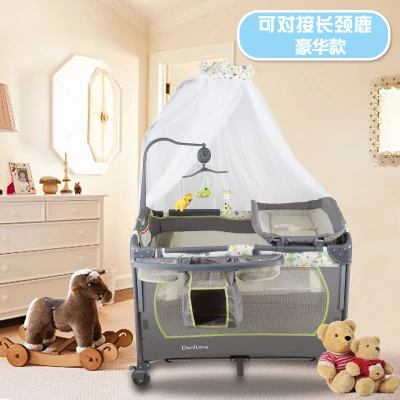 F Складная игровая кровать портативная BB многофункциональная детская колыбель сплайсинговая кровать - Цвет: F