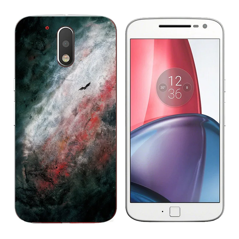 Cover for Motorola Moto G4/G4 Plus Case Back Silicon TPU Mammal Printing Phone Coque |