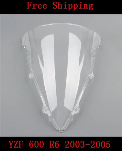 For Yamaha YZF 600 R6 2003 2004 2005 YZF-R6 03-05 motorcycle Double bubble windshield windscreen White color | Автомобили и