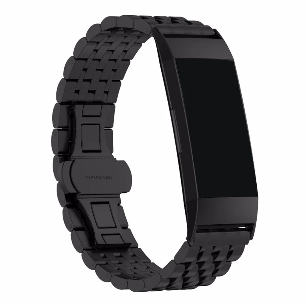 BOX W для Fitbit Charge 3 Bands сменный ремешок из нержавеющей стали 316L Smart