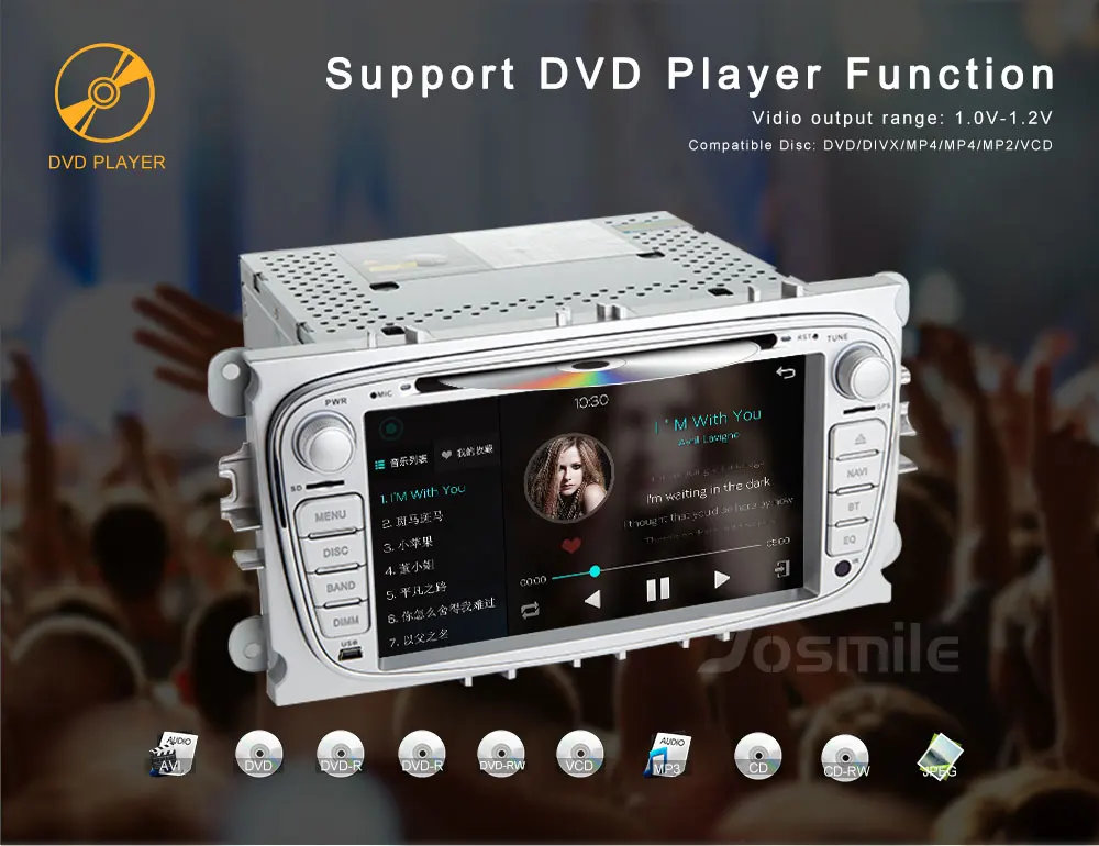 Android 8,1 2 din автомагнитола dvd-плеер для Ford Focus 2 Mondeo 4 C-Max S-Max Kuga Galaxy Transit Подключите мультимедийную навигацию