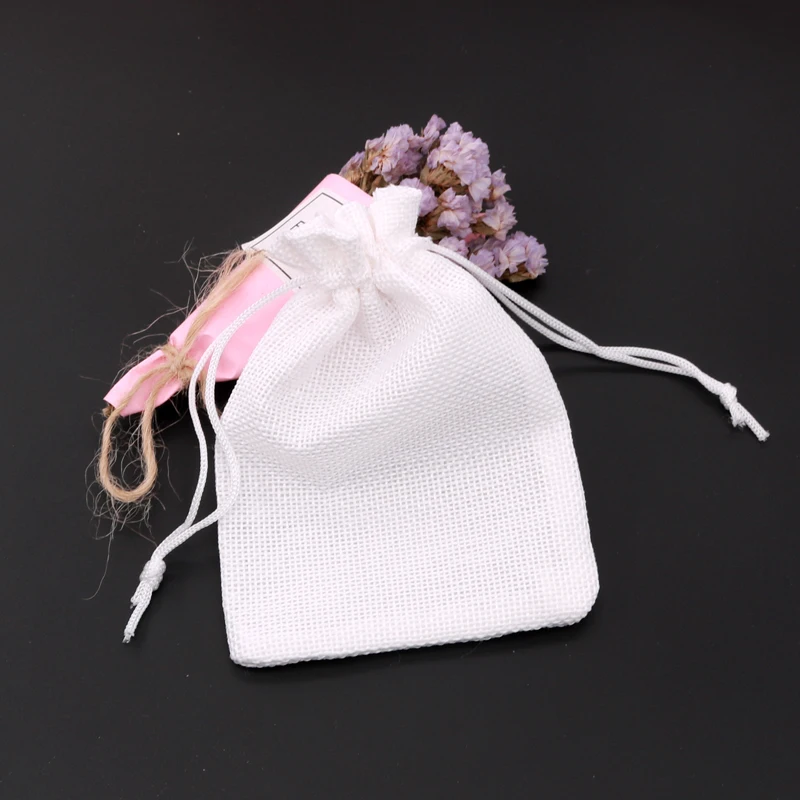 Шнурок хлопок Bag10x14cm 10 шт./лот ювелирные изделия дисплей Мода Подарочная Упаковка