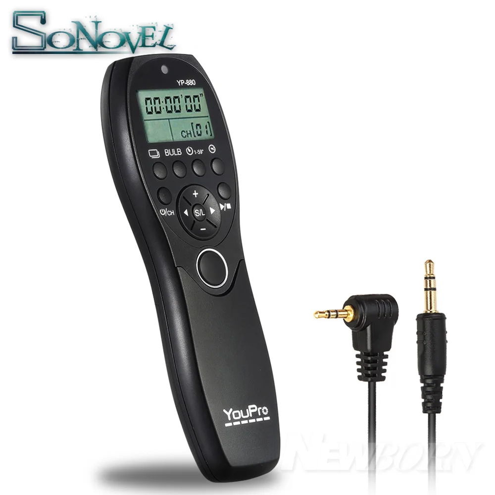 Пульт дистанционного управления с таймером YP-880/E3 для Canon EOS 1300D 1200D 1100D 850D 800D 760D 750D 700D 650D 600D 200D 100D 80D 77D 70D RS-60E3 Пульт дистанционного управления с таймером YP-880/E3 для Canon EOS 1300D 1200D 1100D 850D 800D 760D 750D 700D 650D 600D 200D 100D 80D 77D 70D RS-60E3