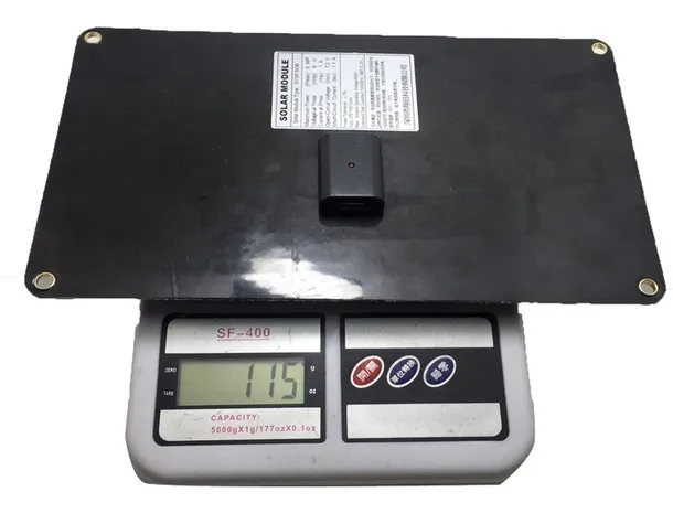 Гибкая солнечная панель 6W 6V 1A USB порт для зарядки сотового телефона используется