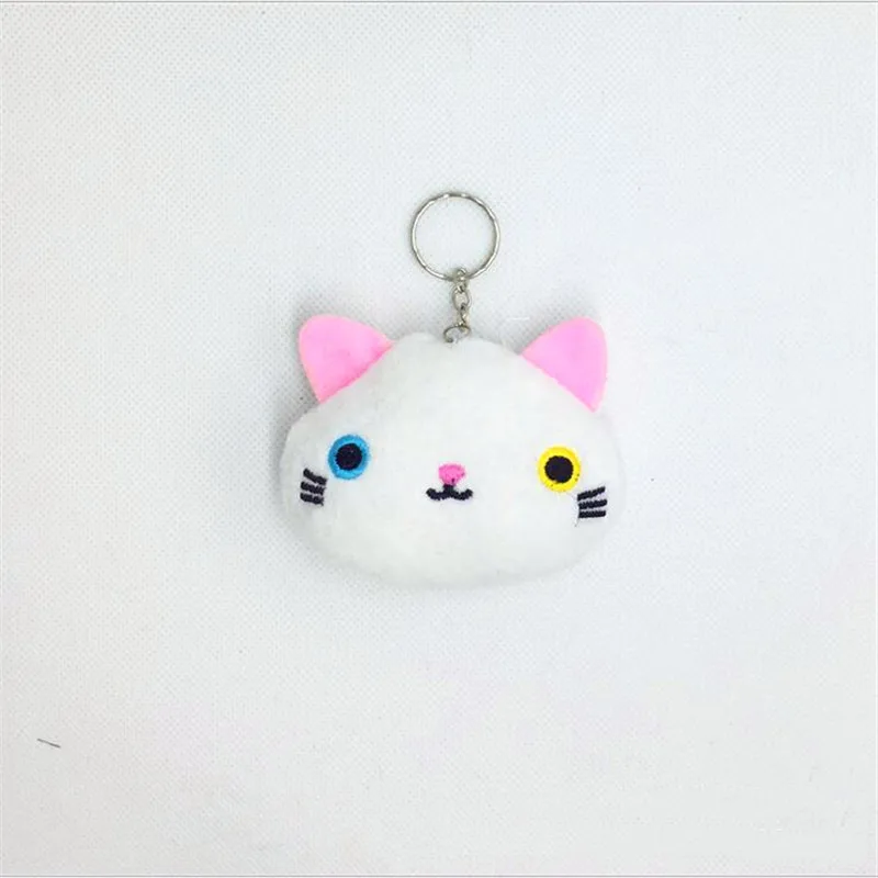 Кофе 1 шт. милый маленький Кот плюшевые игрушки кукла мультфильм мягкая игрушка-кот для брелок для девушек сумка подвесная кукла 7 см Подарочная Свадебная кукла Рождество - Цвет: Кофе