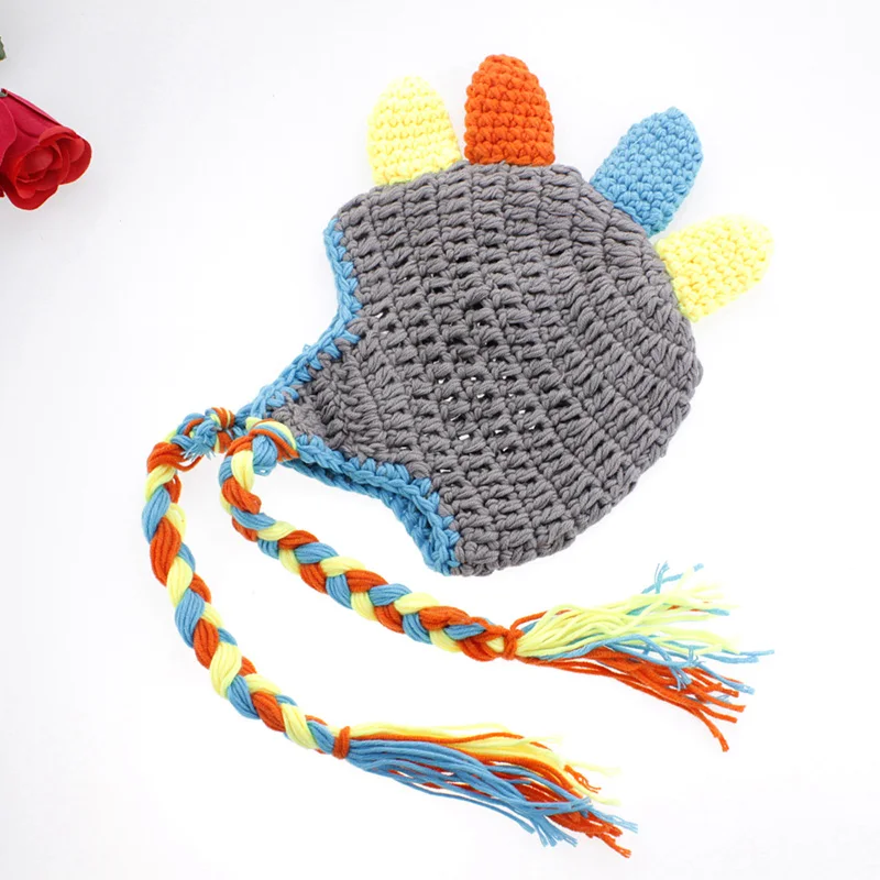 Baby photography accessories dinosaur suit for baby girl boy photo props newborn fotografia crochet new born hat pant shoot set | Детская
