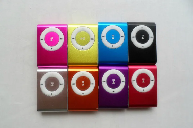 Случайный цвет мини MP3 плеер с зажимом и слотом для карты Micro TF/SD спортивный
