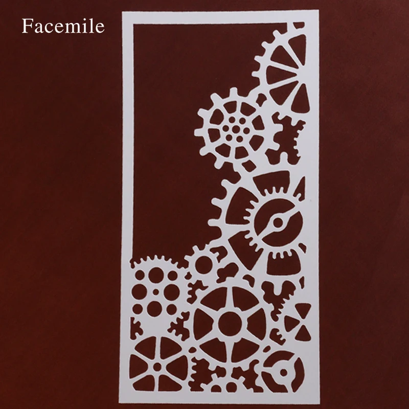 

Трафареты Facemile 23x12 см, пластиковые трафареты в стиле панк для подарочного украшения, Подарочные инструменты, 54050
