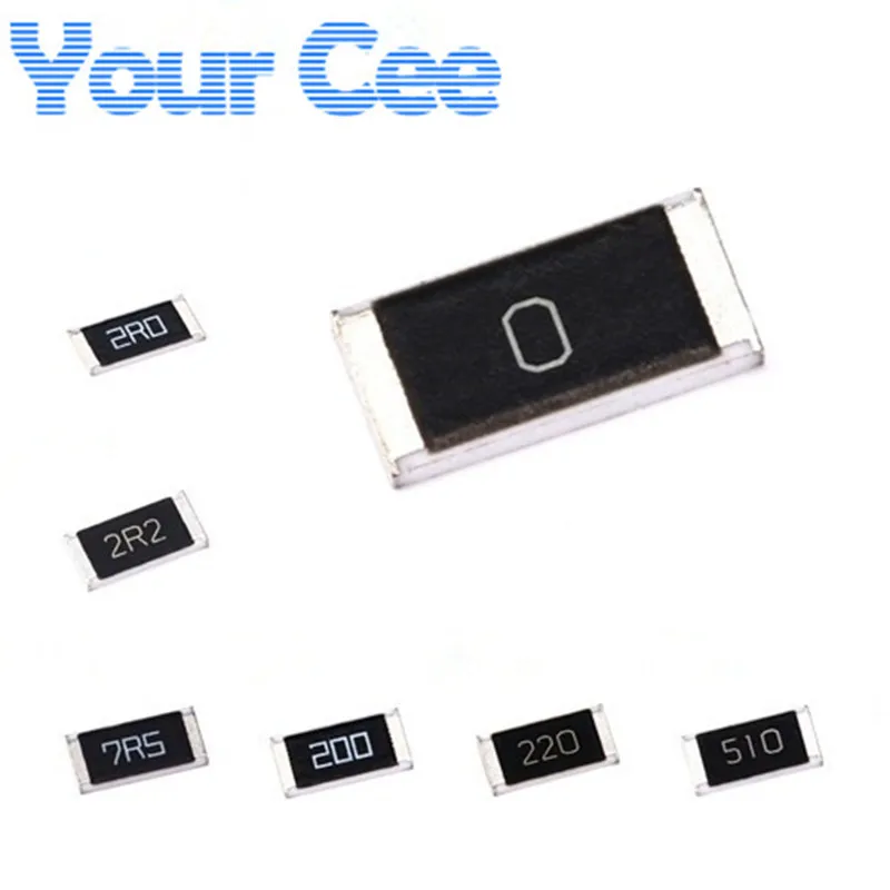 100 шт. SMD чип резистор 2512 1 Вт 5% 820R 680R 620R 470R 200R 100R 47R 6R8 4R7 3R9 3R3 3R 2R2 2R 1R8 1R5 1R2 1R1 1R 0R - купить