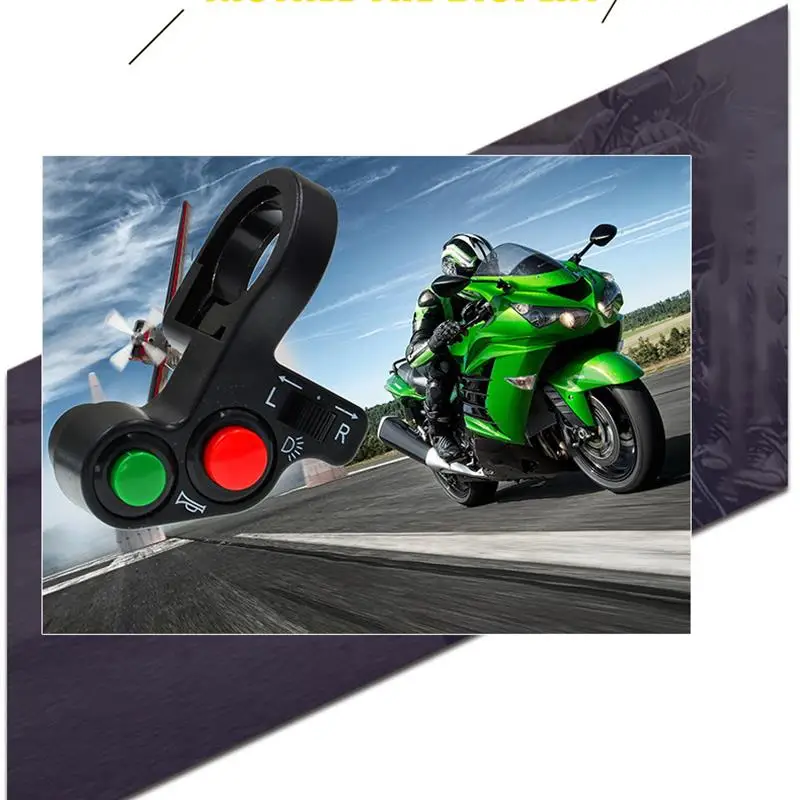 Motorcycle Switch Light 3 in 1 Turn Signal Horn ON/OFF Button Electric Bike Scooter Quad for 22mm Dia Handlebars Accessories | Автомобили