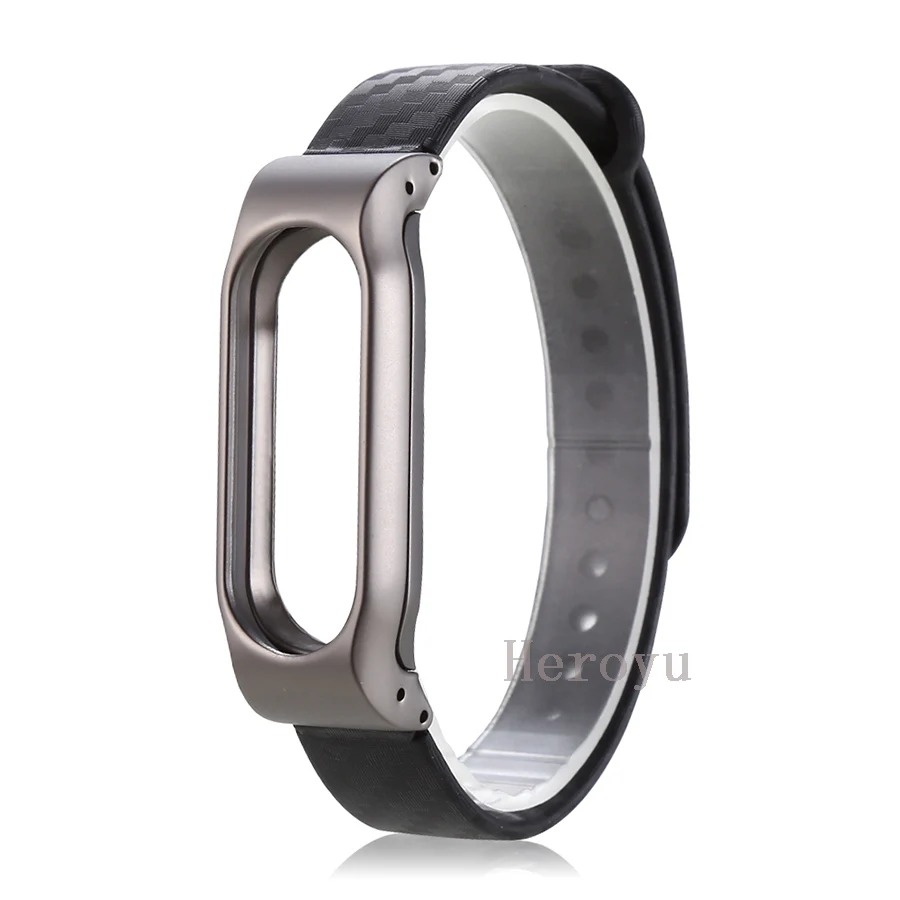 Fiber buckle Сменный ремешок mi Band 2 M2 из нержавеющей стали, ремешок для часов Xiaomi mi Band 2, браслет, Аксессуары для ношения, наручный ремень - Цвет: Fiber buckle