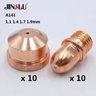 10 наконечников PD0101 + 10 электродов PR0101 Trafimet A101A141P101P141 горелка для воздушно-плазменной резки Расходные материалы для резаков Fit BRIMA CUT-12