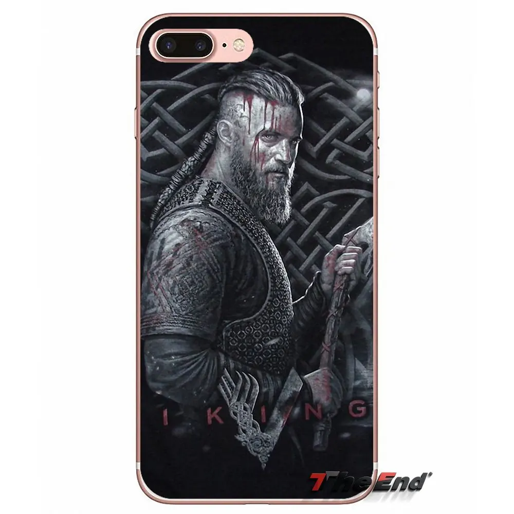 Аксессуары Чехлы Ragnar Lothbrok Vikings для iPhone X 4 4S 5 5S 5C SE 6 6S 7 8 Plus Samsung Galaxy J1 J3 J5 J7 A3 A5 2016