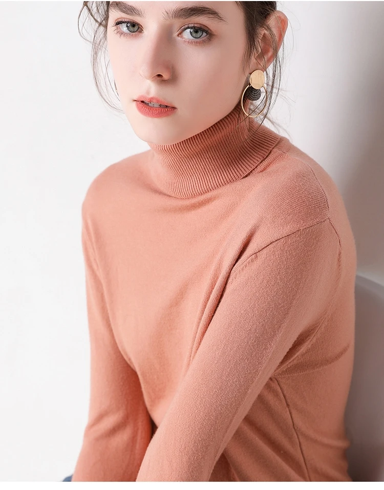 Autumn Winter sweater women turtleneck cashmere sweater knitted pullover women sweter fashion sweaters new Plus Size tops