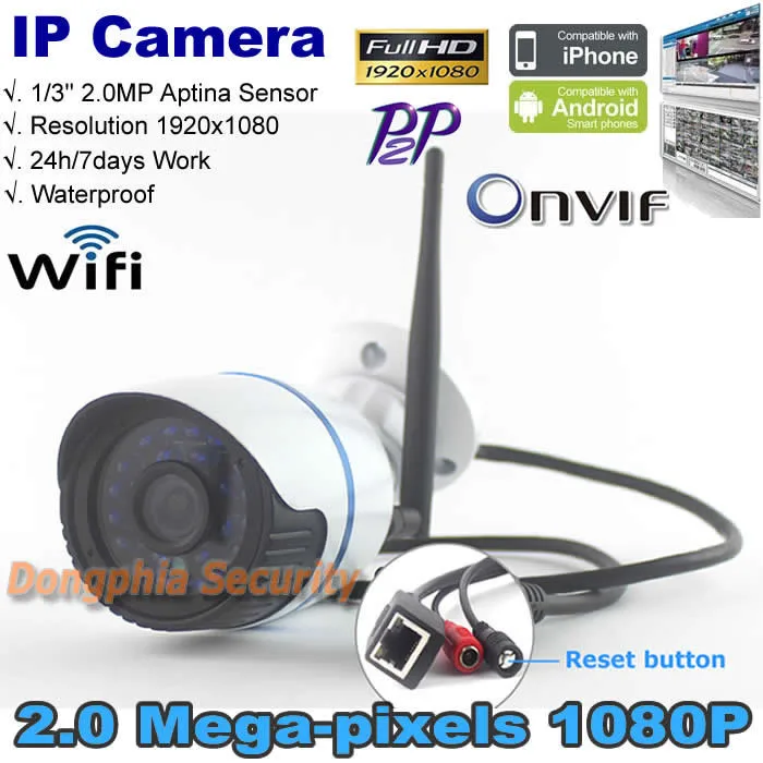 Sunvision Onvif 2.0MP 1080 P HD Wi Fi Ip камера Беспроводная P2P Плагин Играть Ик Ночного Видения