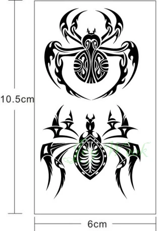 Водостойкая Временная тату-наклейка боди-арт 10 5*6 см крутые тату-наклейки в виде