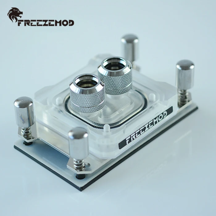 FREEZEMOD компьютер PC cpu кулер для воды блок AMD AM2 AM3 AM4 3pin 5V светильник медная пластина основания водяного охлаждения. AMD-PK5E